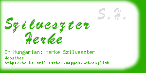 szilveszter herke business card